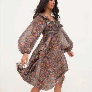 For Love and Lemons Brittany Floral Midi Dress